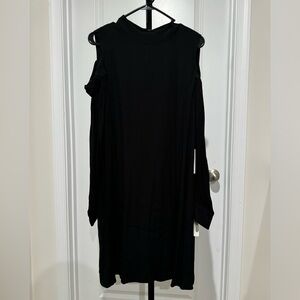 Chelsea28 Women’s Black Cold Shoulder Sheath Dress